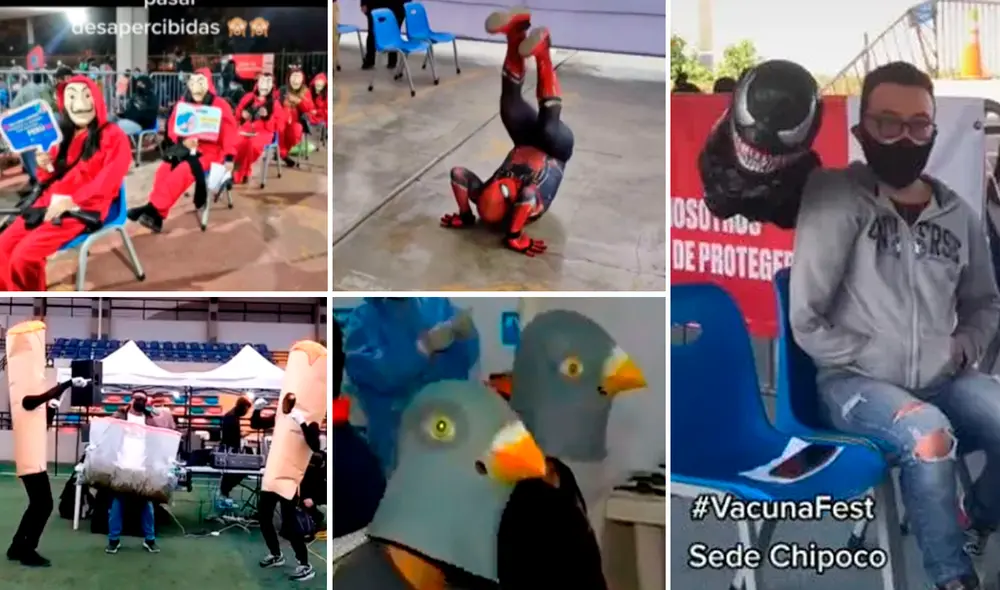 El 2021 estuvo cargado de grandes novedades, como los sorprendentes disfraces del VacunaFest. Foto: captura de TikTok/Facebook