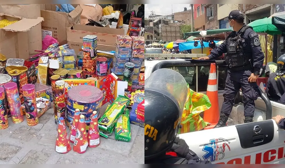 El suboficial PNP de segunda Christian Quispe Chura de la UDEX informó que continuarán los operativos en diversos mercados y puntos de la ciudad. Foto: composición La República/PNP/LR