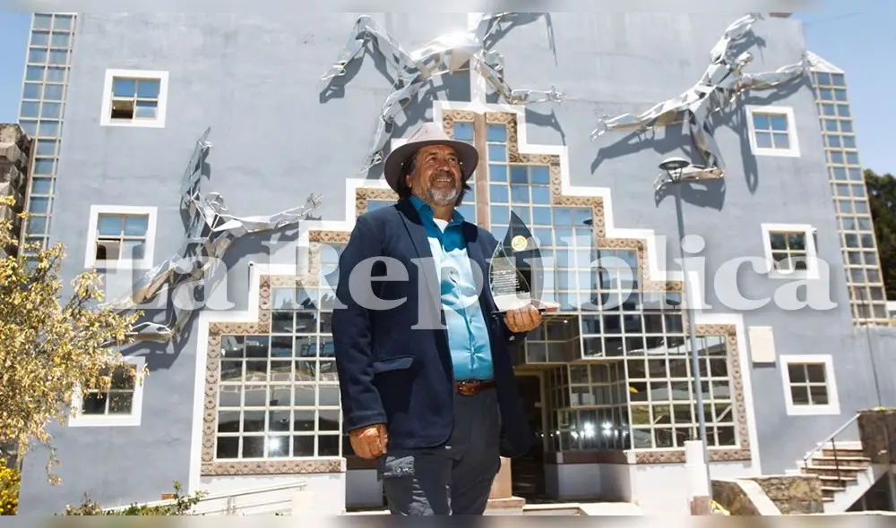 Hugo Luís Zea Giraldo es presidente de la asociación civil Salvemos el Qota Titicaca. Foto: Juan Carlos Cisneros/La República