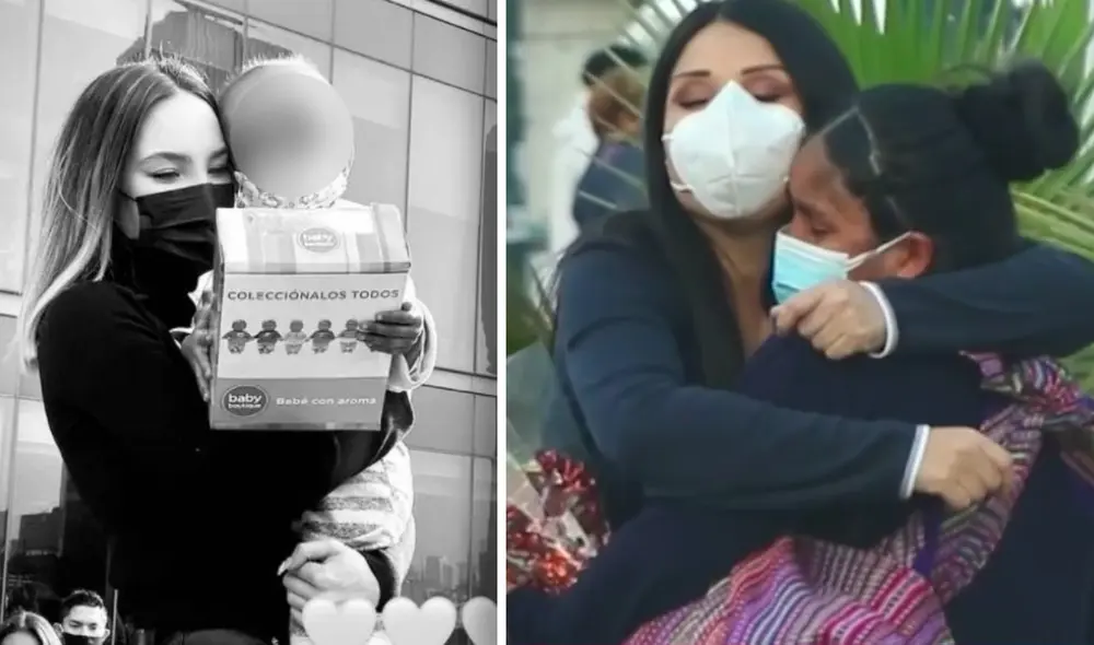 Artistas entregaron regalos, organizaron chocolatas e incluso regalaron canastas durante las fiestas. Foto: composición Instagram/captura América TV