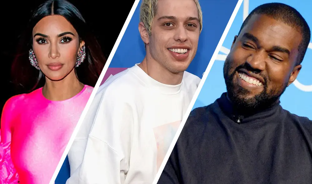 Kim Kardashian y Pete Davidson iniciaron una relación tras conocerse durante un segmento en Saturday night live. Ella sigue casada con Kanye West. Foto: composición/Instagram