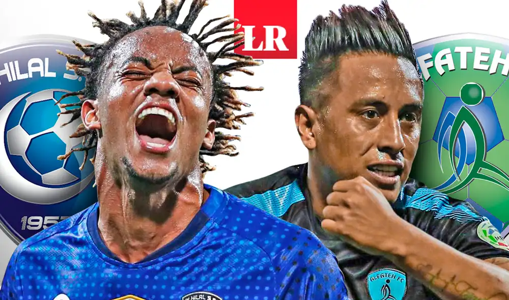 Esta será la segunda vez que Carrillo y Cueva se enfrenten como jugadores de Al Hilal y Al-Fateh. Foto: composición de Fabrizio Oviedo/GLR Esta será la segunda vez que Carrillo y Cueva se enfrenten como jugadores de Al Hilal y Al-Fateh. Foto: composición de Fabrizio Oviedo/GLR