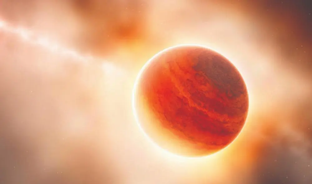 Ilustración de Kepler-70b, un exoplaneta que fue calcinado por su propia estrella y sobrevivió al desastre. Foto: NASA