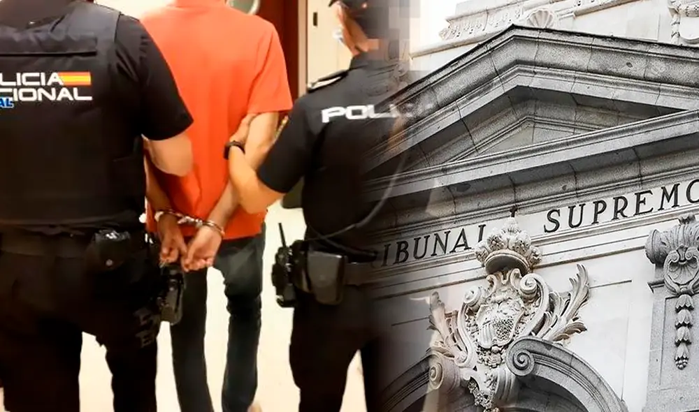 El hombre fue sentenciado por el Tribunal Supremo de España. Foto: referencial/Policía España-EFE El hombre fue sentenciado por el Tribunal Supremo de España. Foto: referencial/Policía España-EFE