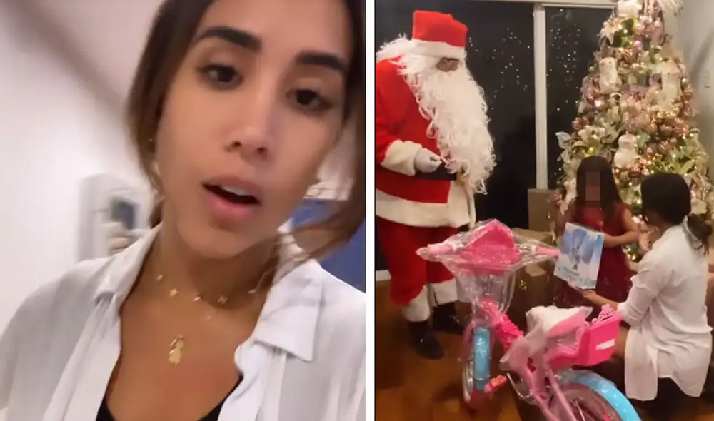 Melissa Paredes preparó la sorpresa para celebrar Navidad con su hija. Foto: captura Melissa Paredes/Instagram