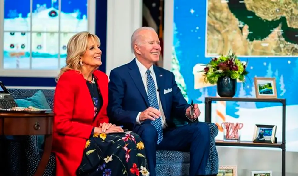 El suceso se dio mientras Biden seguía el viaje de Santa Claus. Foto: Joe Biden