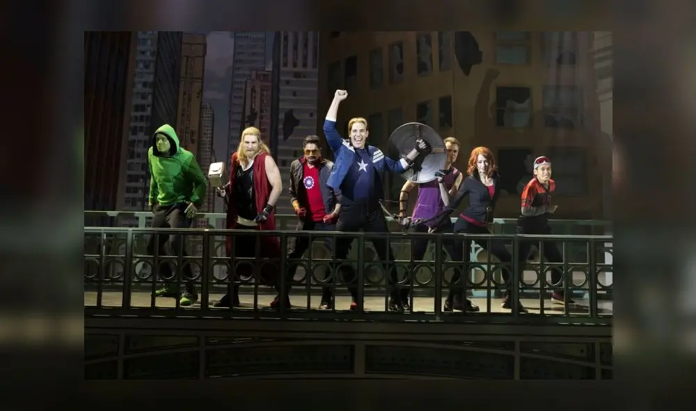 Musical inspirado en The Avengers que aparece en la serie Hawkeye. Foto: Disney Plus