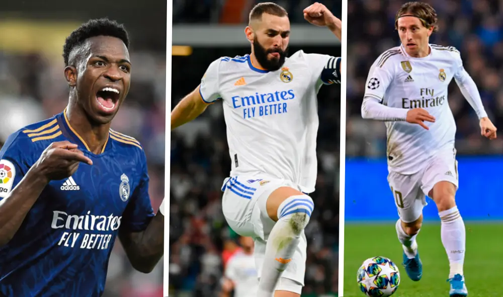 Jugadores del Real Madrid compartieron diversos mensajes por Navidad. Foto: AFP/ Composición GLR Jugadores del Real Madrid compartieron diversos mensajes por Navidad. Foto: AFP/ Composición GLR