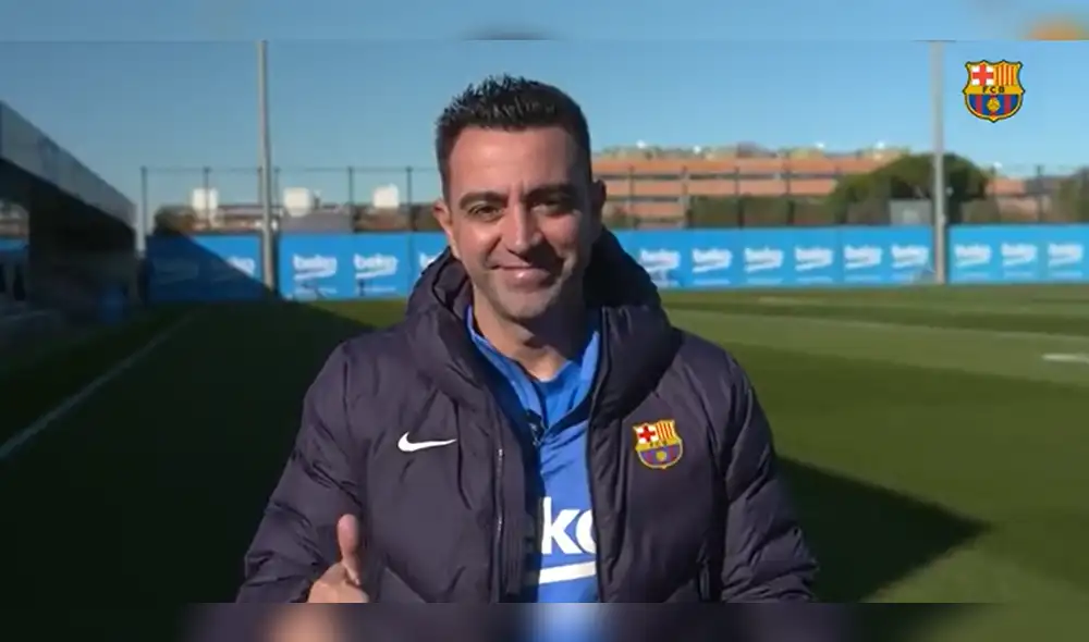 Xavi Hernández y diversos jugadores participaron del saludo navideño. Foto: Captura Twitter FC Barcelona Xavi Hernández y diversos jugadores participaron del saludo navideño. Foto: Captura Twitter FC Barcelona