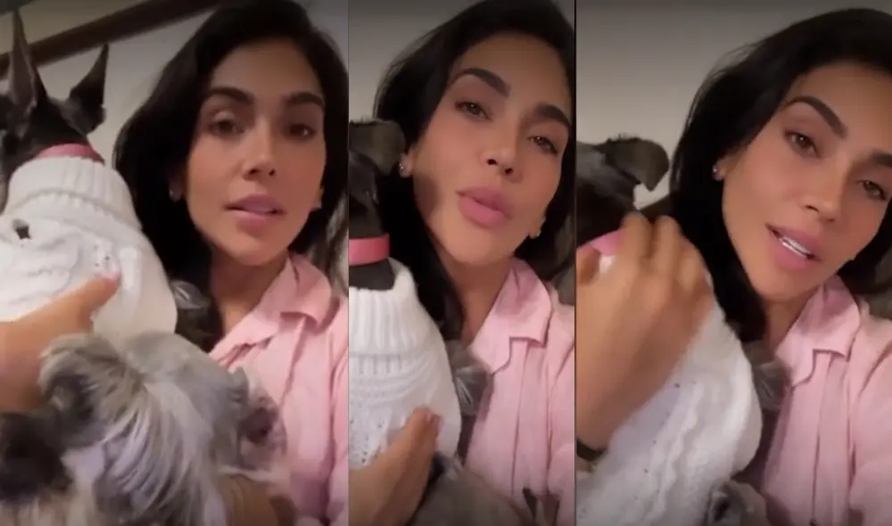 Vania Bludau aparece con sus 2 perritos. Foto: Vania Bludau/Instagram