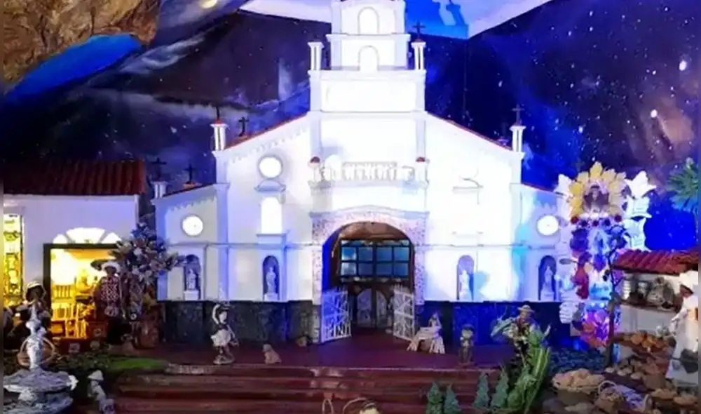 El creador de este pesebre es el artista José Luis Sotelo, conocido como el 'Puma de los Andes'. Foto: difusión
