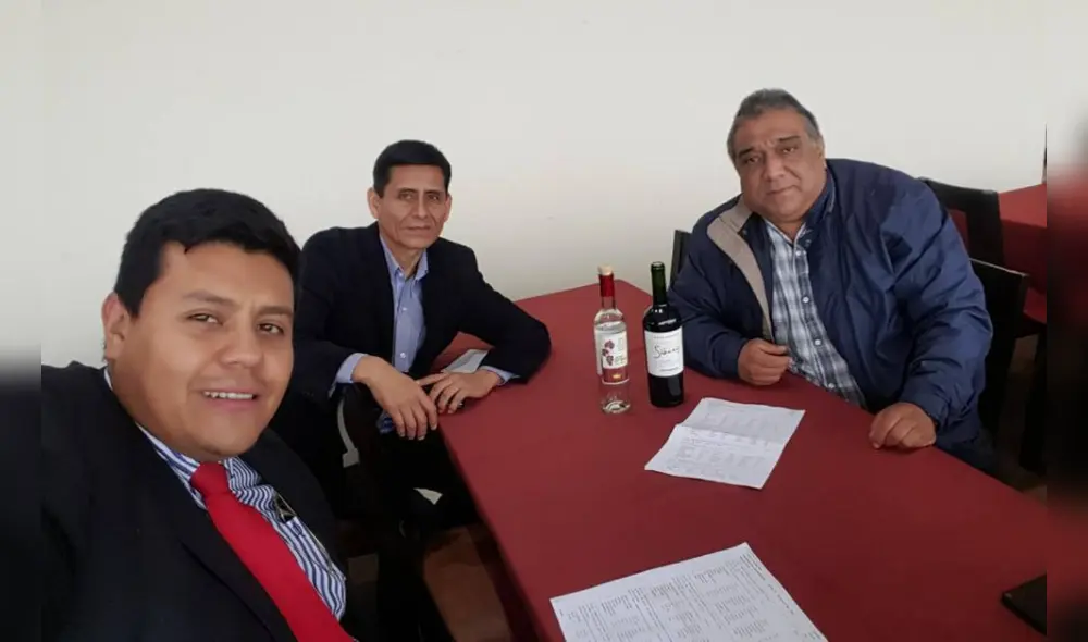 El testigo Gianfranco Paredes, el chofer de Walter Ríos, John Misha, y el conductor de vehículo de Walter Ríos. Foto: La República