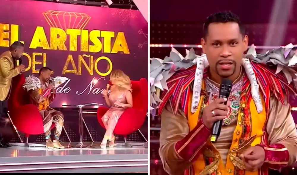 Gisela Valcárcel consultó a Edson Dávila sobre su pasado en El artista del año. Foto: composición/captura de América TV Gisela Valcárcel consultó a Edson Dávila sobre su pasado en El artista del año. Foto: composición/captura de América TV