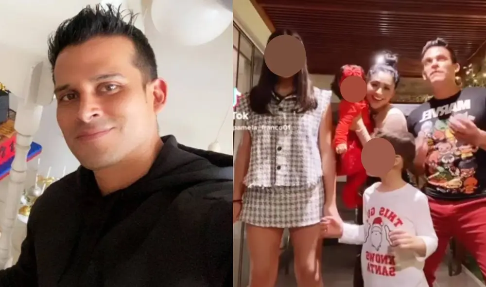 Christian Domínguez emocionado por su Navidad 2021 en familia. Foto: composición/ Instagram