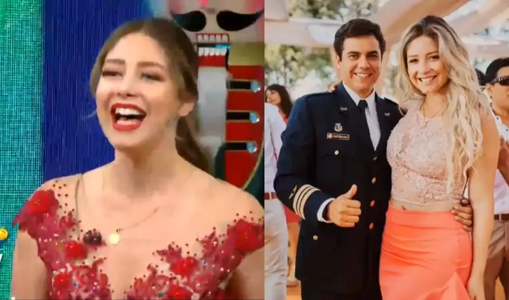 Carolain Cawen cuenta cómo se llevan su familia y la de su esposo en el especial de Navidad de JB en ATV. Foto: composición/ captura de ATV/ Instagram