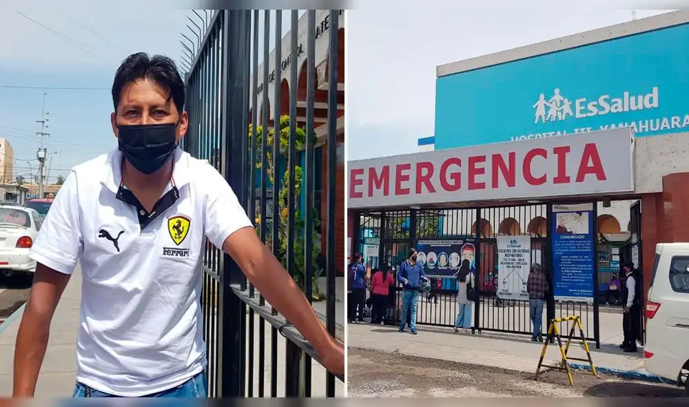 Arequipa. Padre de familia pide operación para su niño que cayó a una torrentera. Foto: Wilder Pari/URPI
