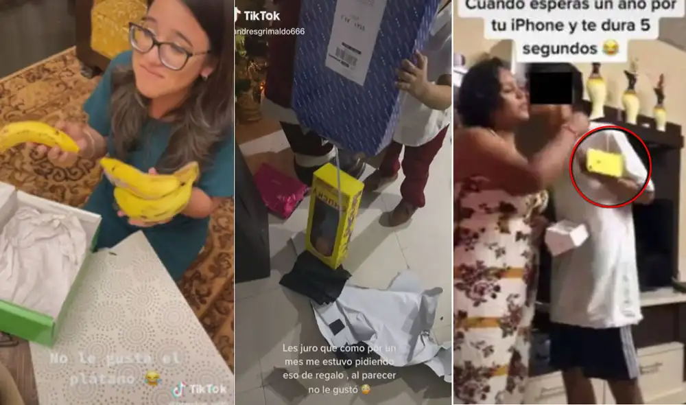 A continuación, te traemos algunos de los regalos más divertidos que se hicieron virales en redes sociales. Foto: captura de TikTok