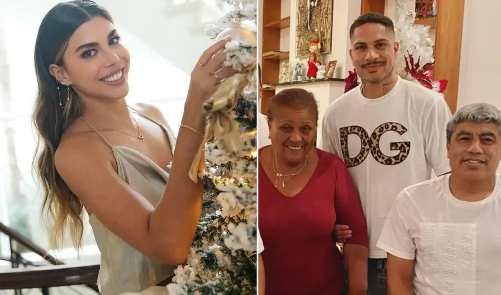 Alondra García Miró y Paolo Guerrero protagonizan románticas fotos en la Navidad 2021. Foto: composición/ Instagram