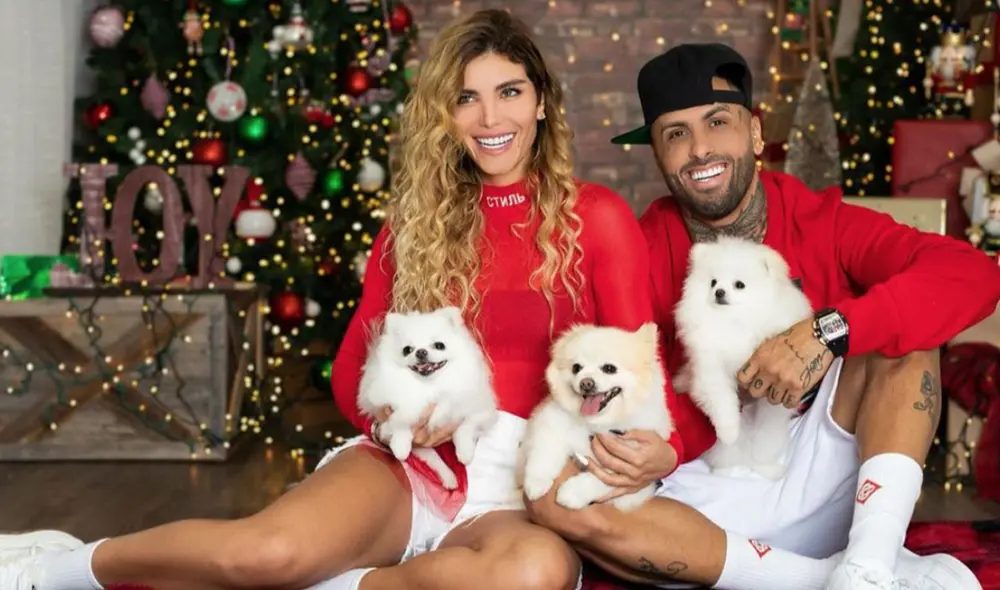 El cantante Nicky Jam sorprendió a su novia Genesis Aleska por Navidad. Foto: Captura / Instagram