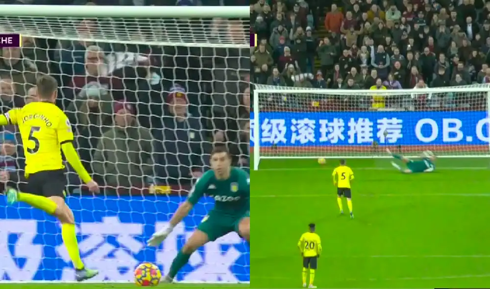 Chelsea empató de penal al Aston Villa. Foto: captura ESPN Chelsea empató de penal al Aston Villa. Foto: captura ESPN