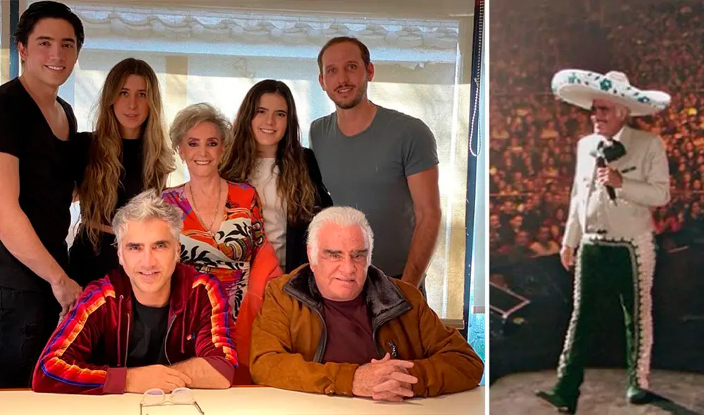 Vicente Fernández celebró su cumpleaños número 80 junto a su familia. Foto: composición/Instagram