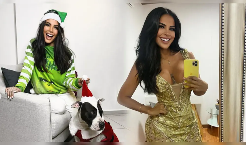 Stephanie Valenzuela celebró Nochebuena en la ciudad de México. Foto: composición/Stephanie Valenzuela/Instagram