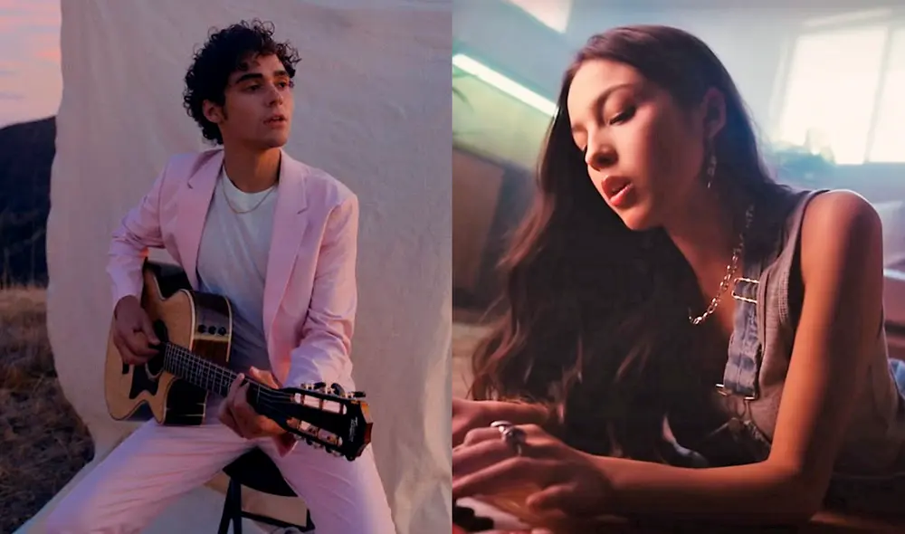 Olivia Rodrigo y Joshua Bassett se conocieron grabando para Disney. Foto: Warner Records/Geffen Records