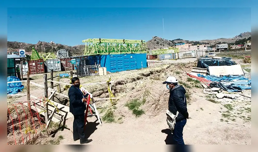 En proceso. Obra está detenida por cuestionamientos. Foto: La República En proceso. Obra está detenida por cuestionamientos. Foto: La República