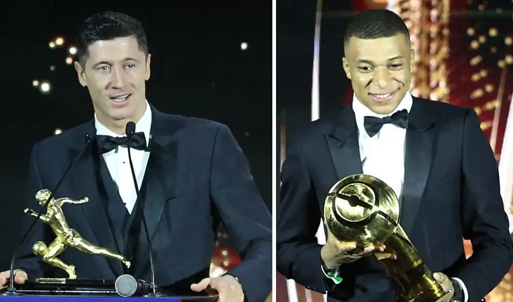 Lewandowski y Mbappé juegan en el Bayern Múnich y PSG, respectivamente. Foto: composición Al-Ain