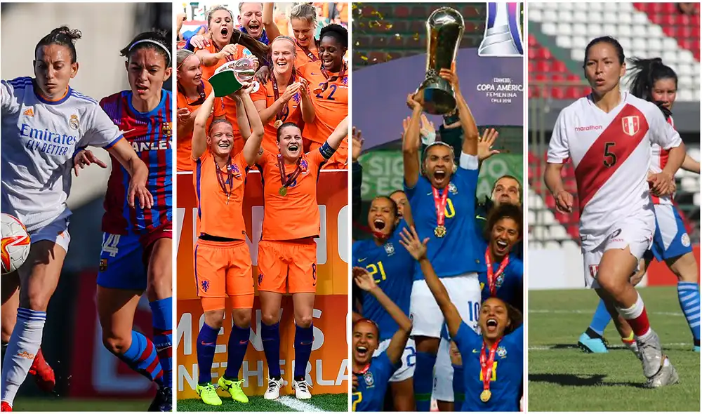 El fútbol femenino sigue creciendo y los próximos torneos pueden dar prueba de ello. Foto: composición/ Real Madrid femenino/ AFP/ Conmebol/ Selección Peruana El fútbol femenino sigue creciendo y los próximos torneos pueden dar prueba de ello. Foto: composición/ Real Madrid femenino/ AFP/ Conmebol/ Selección Peruana