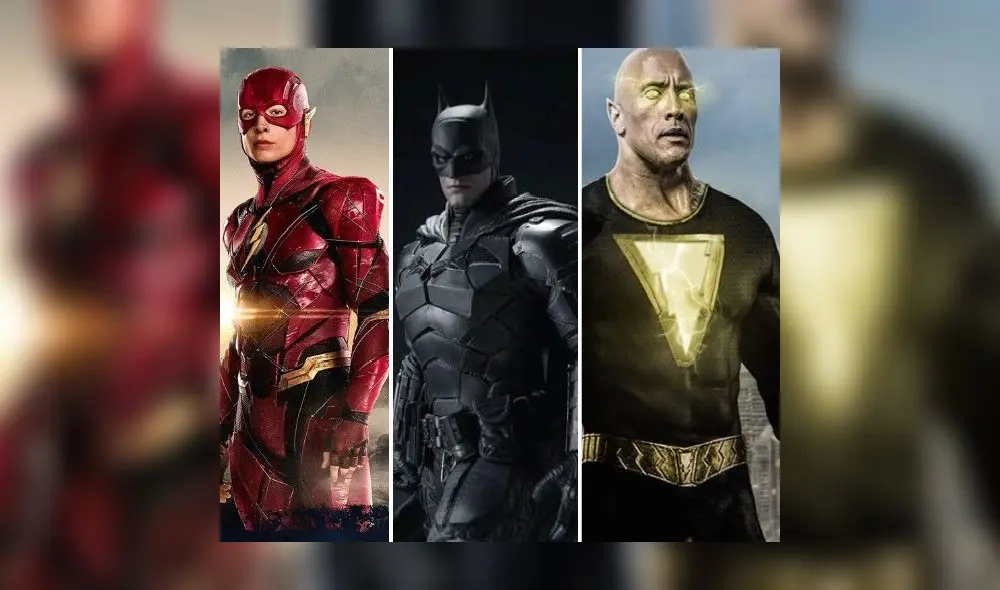 The Flash, The Batman y Black Adam están en la lista de programación de DC para este 2022. Foto: composición / DC