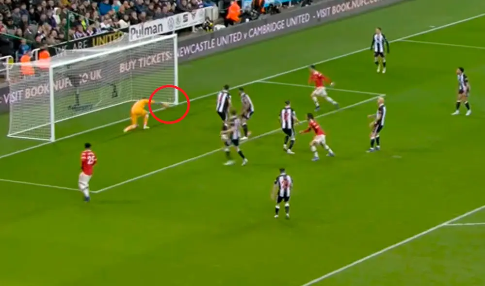 El delantero de los Diablos Rojos marcó el empate. Fuente: Captura ESPN.