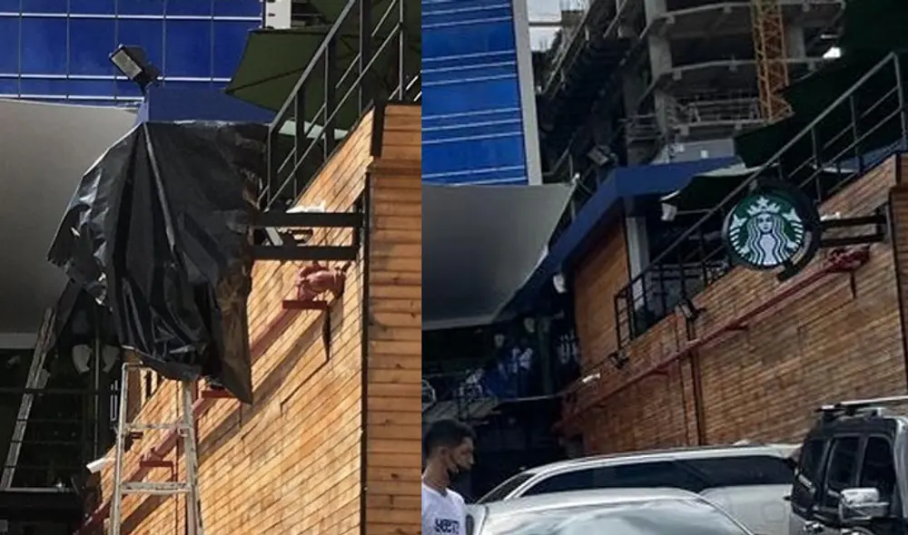 Cafetería en Las Mercedes, en Caracas, utilizaba el logo de Starbucks de manera ilegal. Foto: composición/@onecarlosc6/@Naldoxx Cafetería en Las Mercedes, en Caracas, utilizaba el logo de Starbucks de manera ilegal. Foto: composición/@onecarlosc6/@Naldoxx
