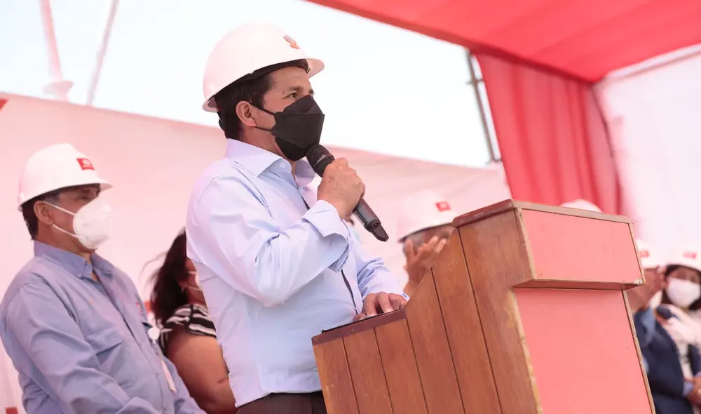 La edificación del terminal aéreo será necesaria para conectar esta provincia de Cajamarca con el resto del país, afirmó Pedro Castillo. Foto: Presidencia