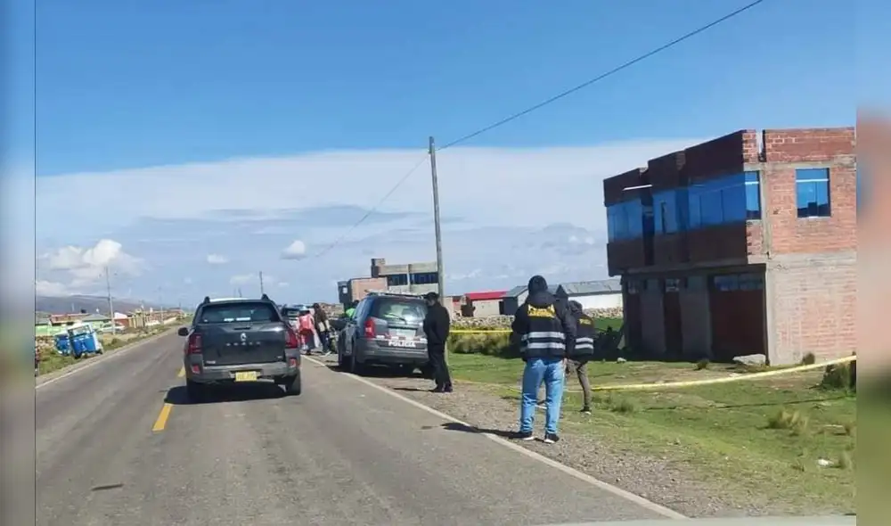 Policía investiga el sanguinario asalto perpetrado en Puno. Foto: PNP Policía investiga el sanguinario asalto perpetrado en Puno. Foto: PNP