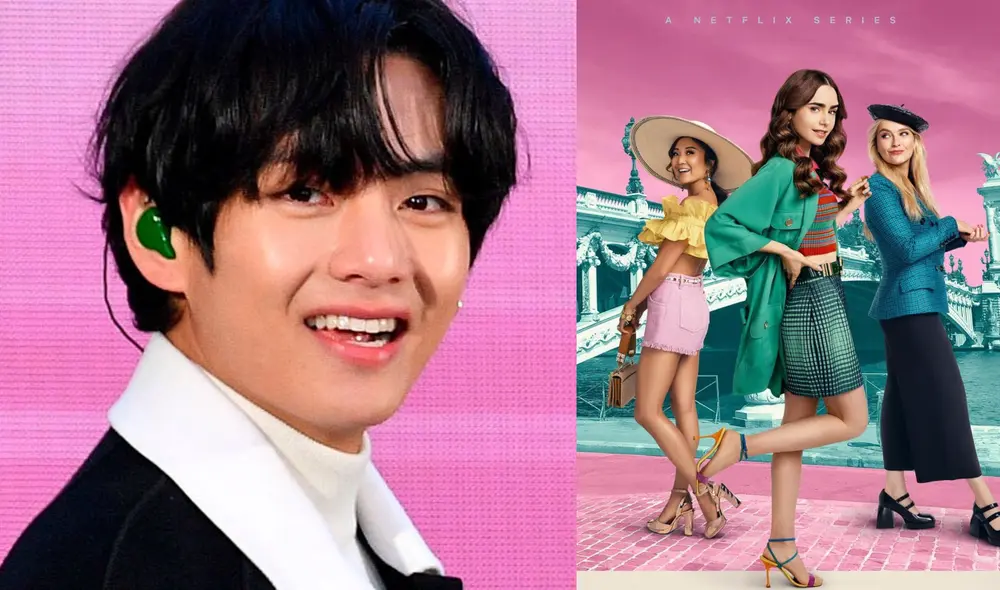 Taehyung compartió su emoción por la interpretación de "Dynamite" de BTS en la serie de Netflix, Emily in Paris. Foto: composición La República/BIGHIT/Netflix