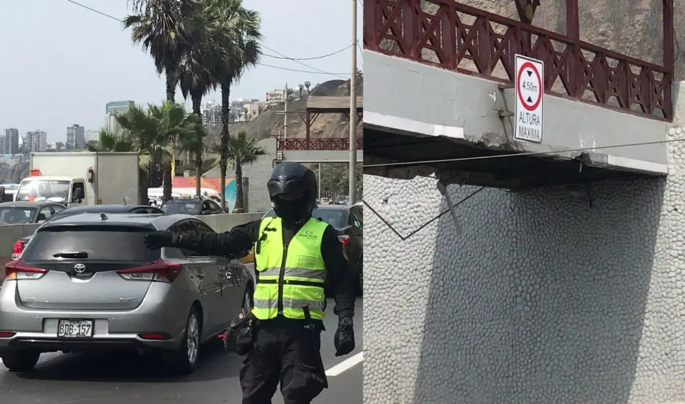 Autoridades también suspendieron el tránsito en uno de los carriles. Foto: Vanessa Trebejo / URPI-LR Autoridades también suspendieron el tránsito en uno de los carriles. Foto: Vanessa Trebejo / URPI-LR