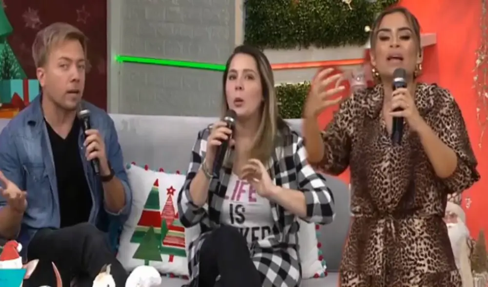 Yiddá Eslava y Julián Zucchi son una de las parejas más sólidas de la farándula local. Foto: captura América TV