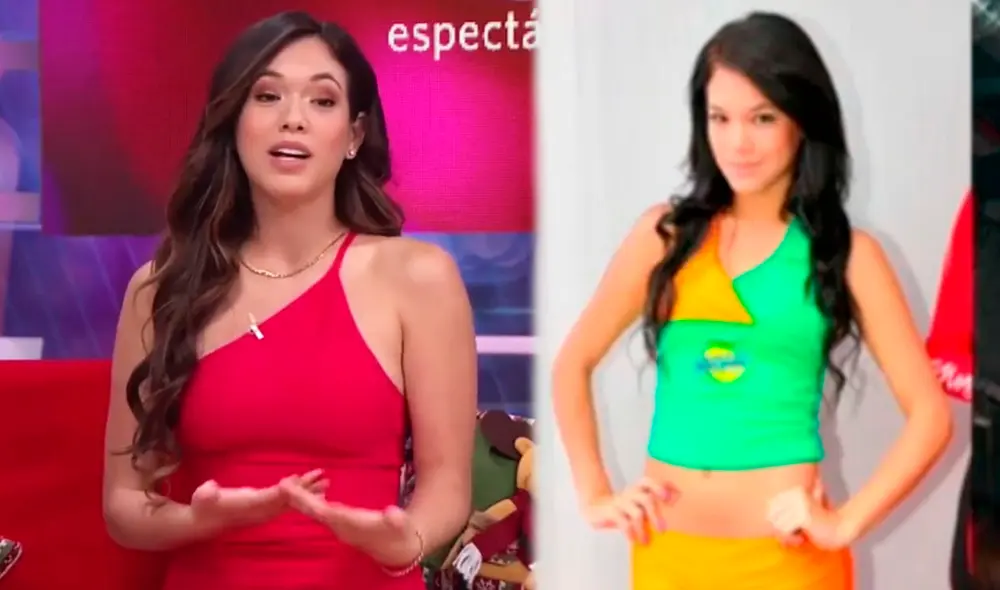 Jazmín Pinedo volvió a aparecer como conductora. Foto: captura América TV Jazmín Pinedo volvió a aparecer como conductora. Foto: captura América TV