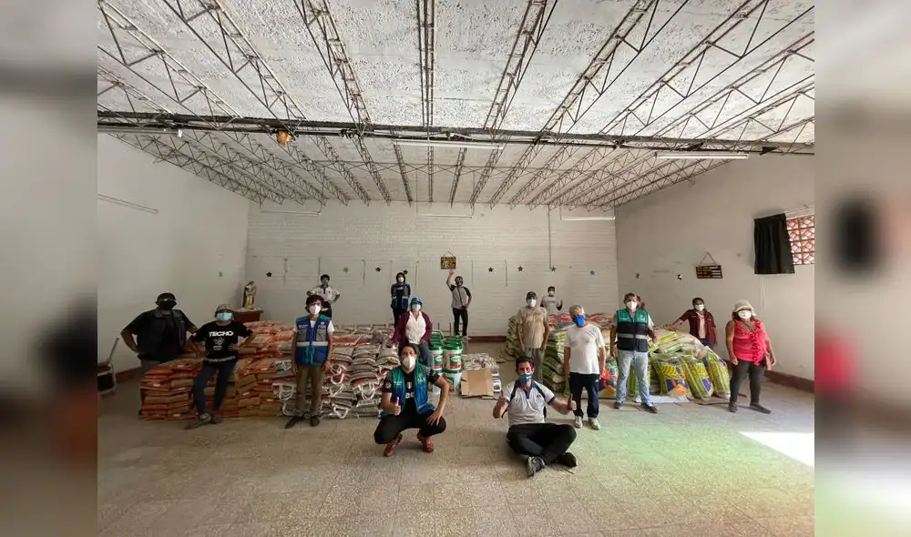 Comedores populares de San Juan de Lurigancho recibieron donativos. Foto: difusión