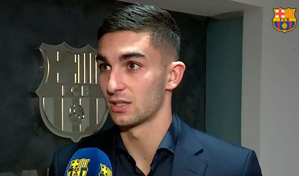 Ferrán Torres llegó motivado al club azulgrana. Fuente: Captura de FC Barcelona Ferrán Torres llegó motivado al club azulgrana. Fuente: Captura de FC Barcelona