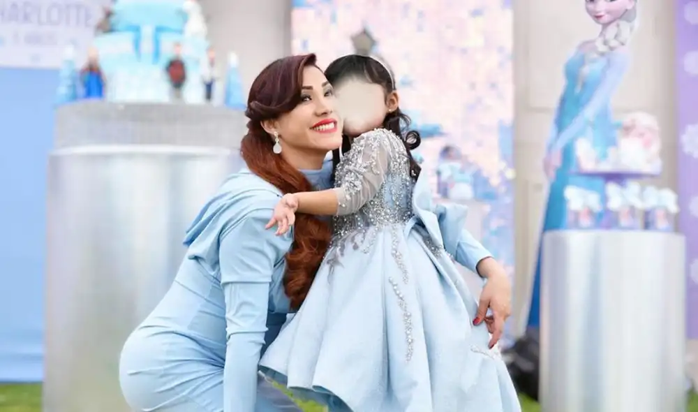 Leslie Castillo se mostró muy feliz de celebrar el cumpleaños número tres de su primogénita. Foto: captura de Instagram