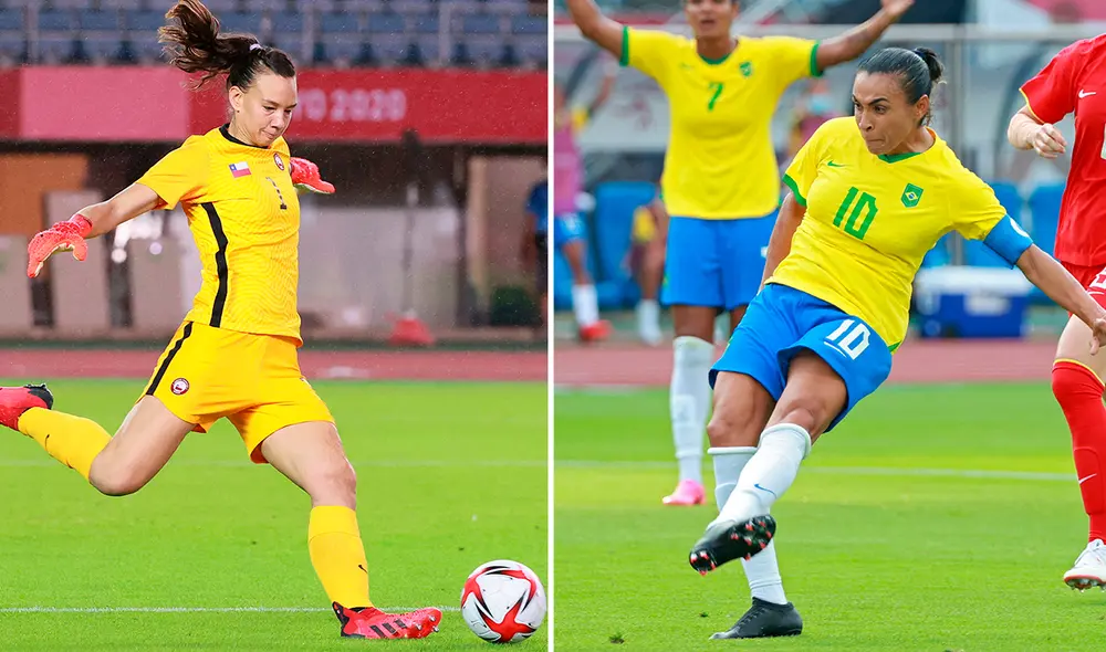 Endler y Marta son dos de las máximas exponentes del fútbol femenino sudamericano a nivel mundial. Foto: composición/ AFP Endler y Marta son dos de las máximas exponentes del fútbol femenino sudamericano a nivel mundial. Foto: composición/ AFP