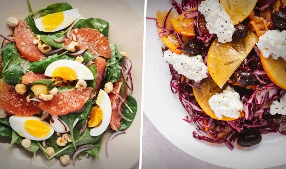 Conoce AQUÍ las mejores y fáciles recetas para preparar las ensaladas que acompañaran la cena de Año Nuevo. Foto: composición LR/Jazmín Ceras