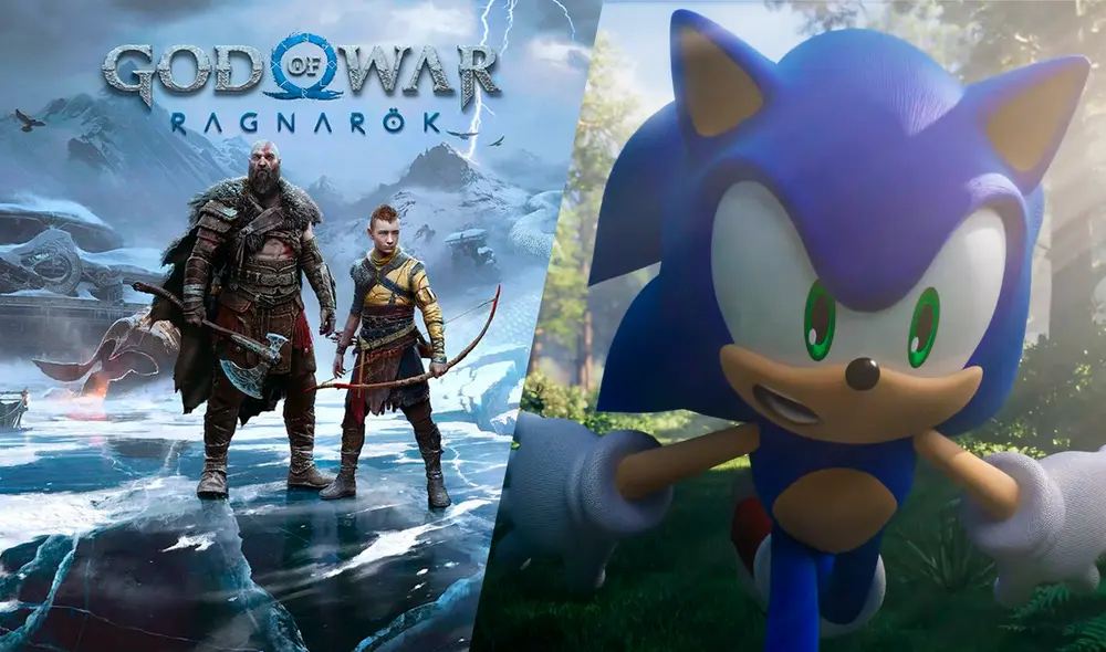 Según filtración, es posible que God of War Ragnarök llegue a PS5 el 30 de septiembre de 2022, mientras que Sonic Frontier se estrenaría el 15 de noviembre de 2022. Foto composición La República