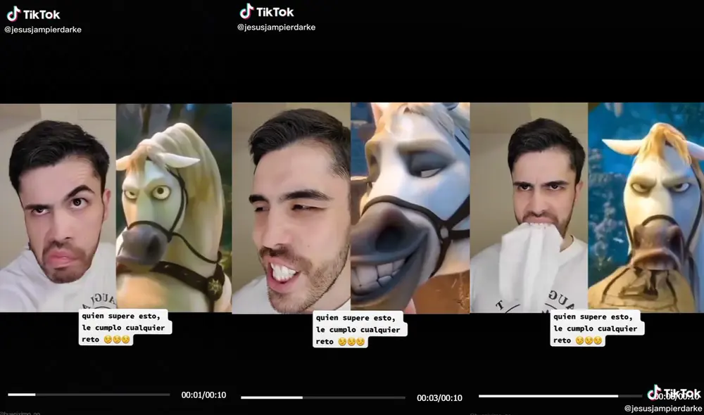 El joven imitó con tal exactitud al personaje que asombró a sus seguidores. Foto: captura de TikTok El joven imitó con tal exactitud al personaje que asombró a sus seguidores. Foto: captura de TikTok