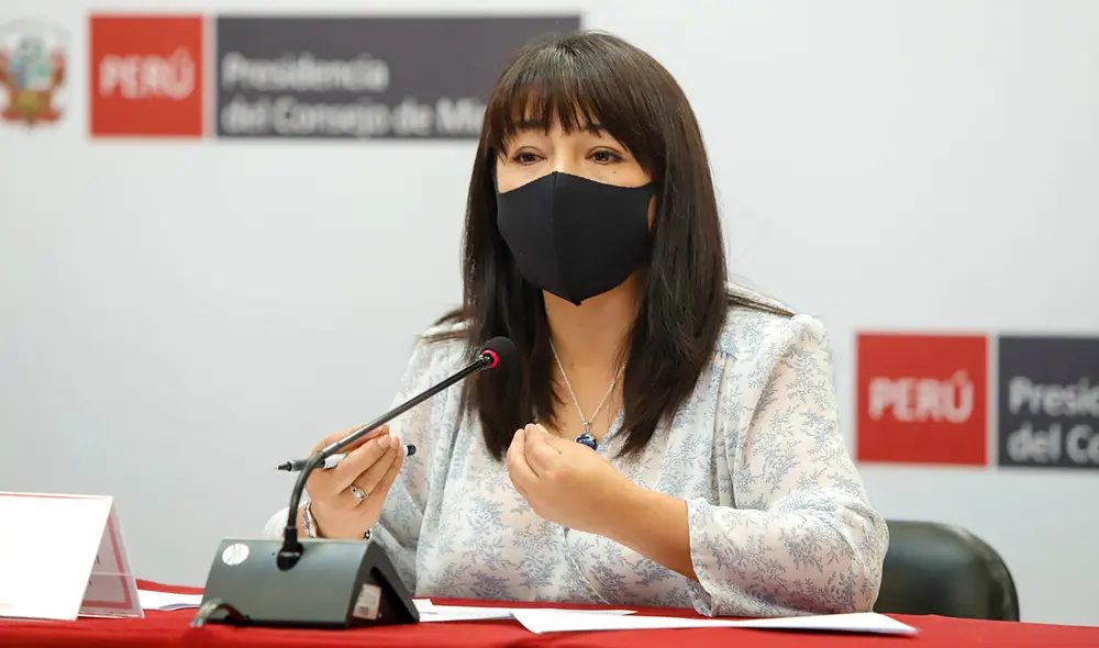 Conferencia de prensa de la PCM. Foto: PCM