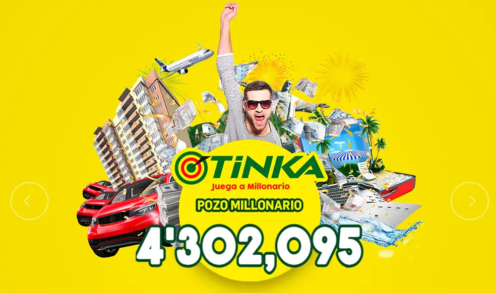 El ganador de este miércoles podría llevarse el pozo millonario de 4 302 095. Foto: La Tinka El ganador de este miércoles podría llevarse el pozo millonario de 4 302 095. Foto: La Tinka