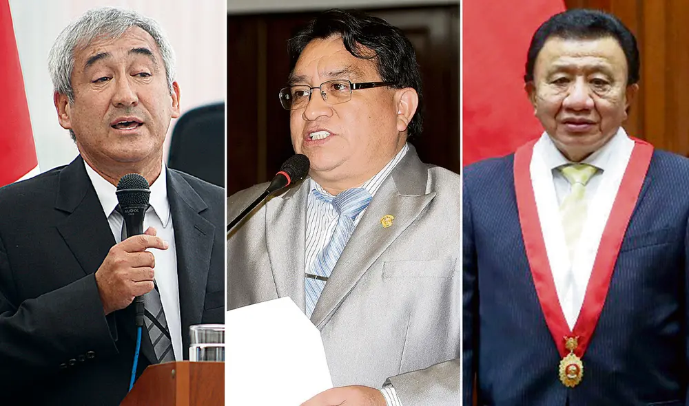 Autores. José Elías Ávalos, José Luna Gálvez y Enrique Wong Pujada llegaron al Poder Legislativo por el partido de Luna. Su propuesta es controversial. Foto: composición LR Autores. José Elías Ávalos, José Luna Gálvez y Enrique Wong Pujada llegaron al Poder Legislativo por el partido de Luna. Su propuesta es controversial. Foto: composición LR