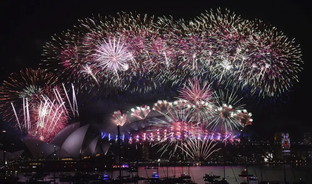 Australia es uno de los países que recibe primero el Año Nuevo. Foto: EFE Australia es uno de los países que recibe primero el Año Nuevo. Foto: EFE